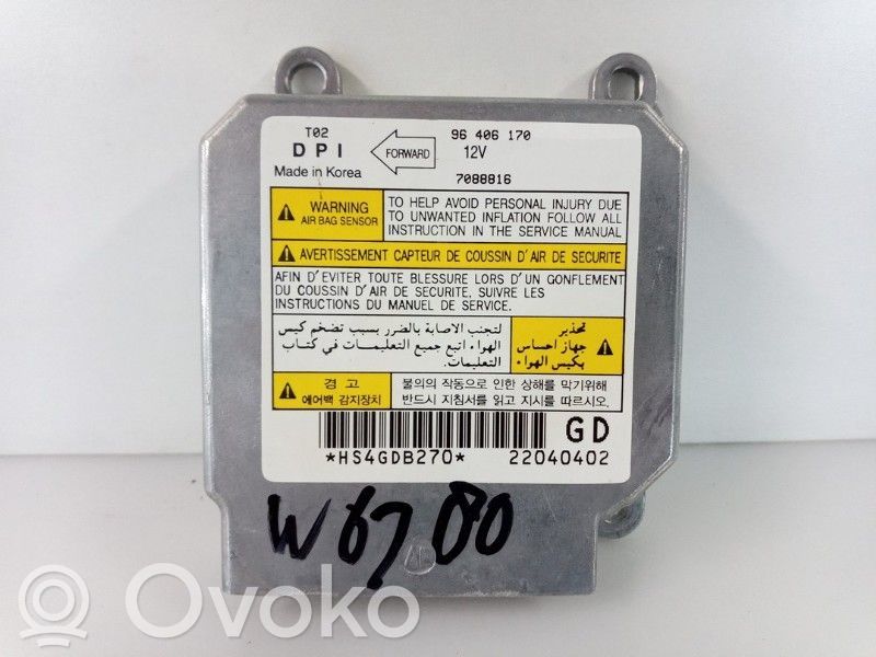 Daewoo Kalos Airbag control unit/module 