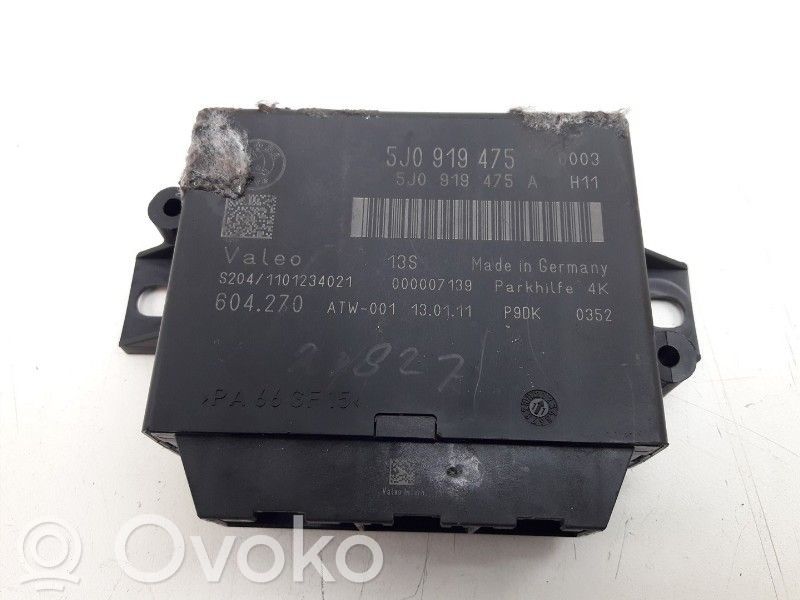 Skoda Fabia Mk2 (5J) Centralina/modulo sensori di parcheggio PDC 