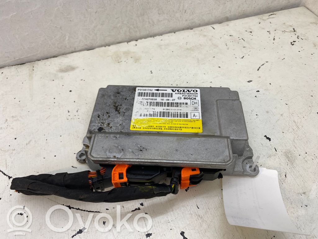 Volvo S60 Airbag control unit/module 
