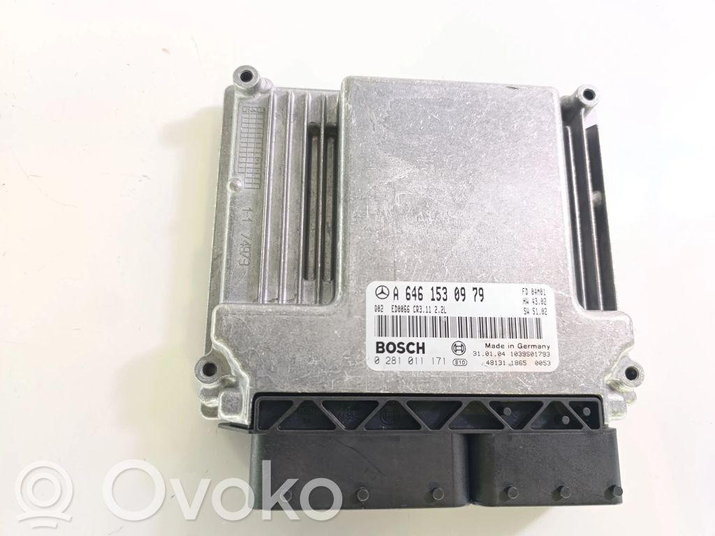 Engine control unit/module   A6461530979,0281011171