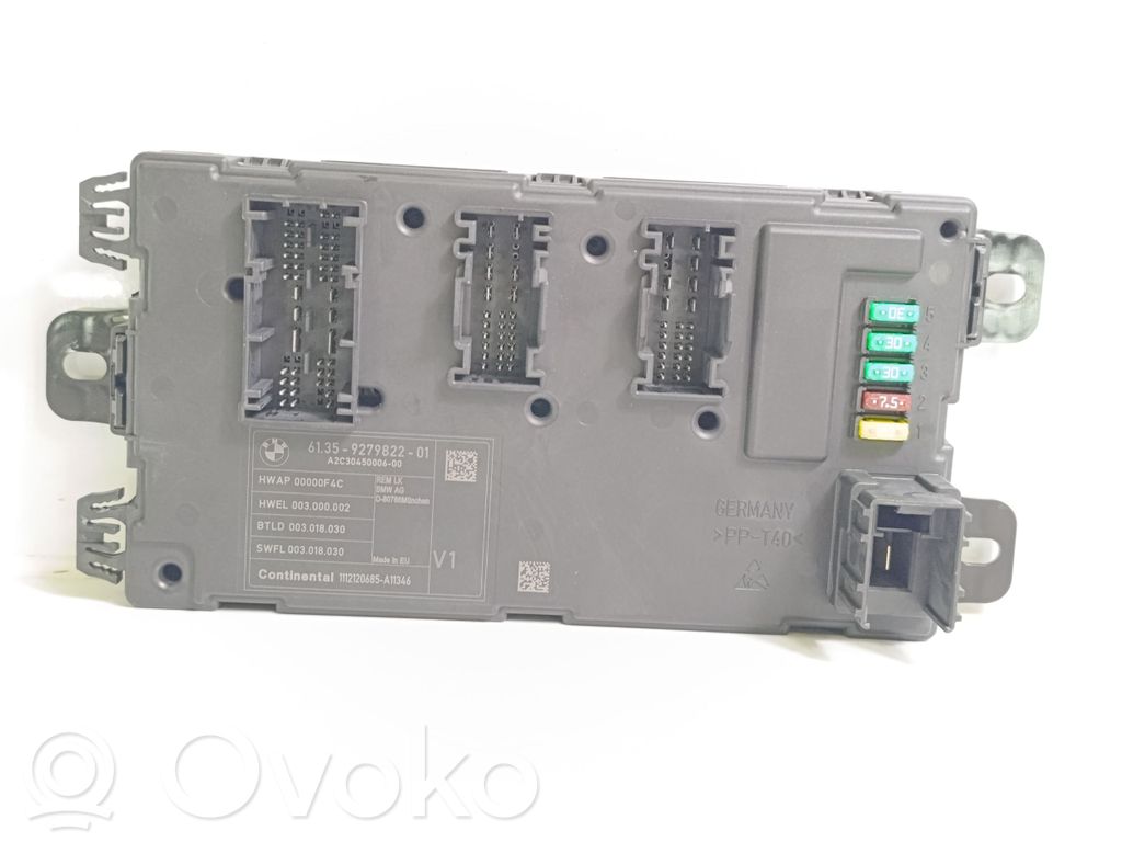 BMW 3 F30 F35 F31 Saugiklių blokas 