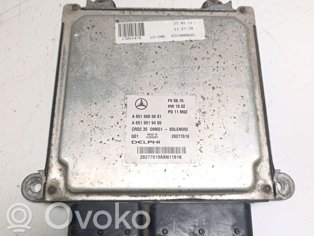 Mercedes-Benz Sprinter W906 Engine control unit/module 