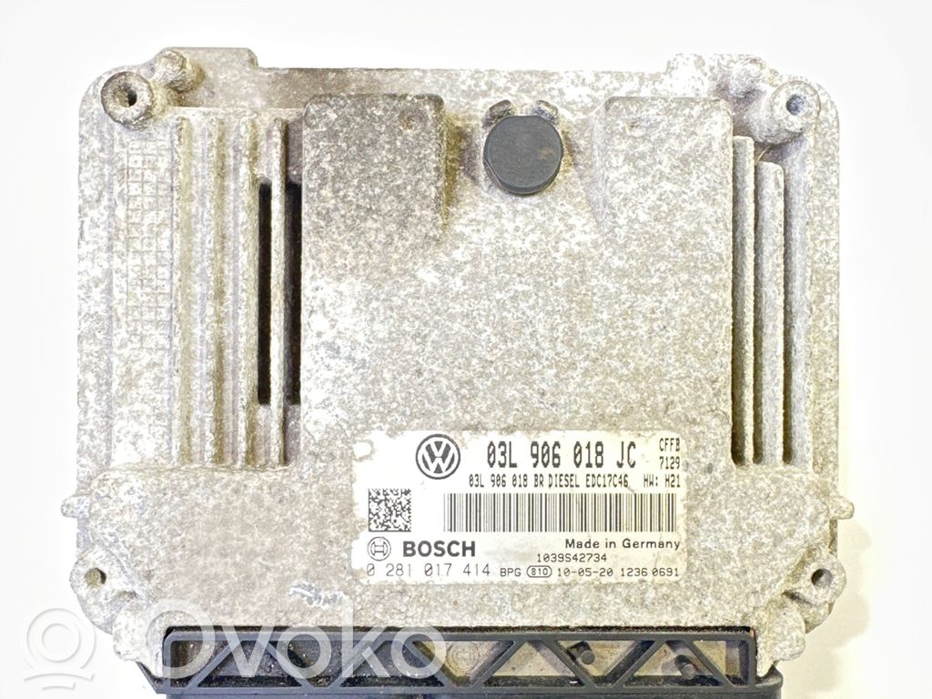 Engine control unit/module   03L906018JC,0281017414,03L906018BR