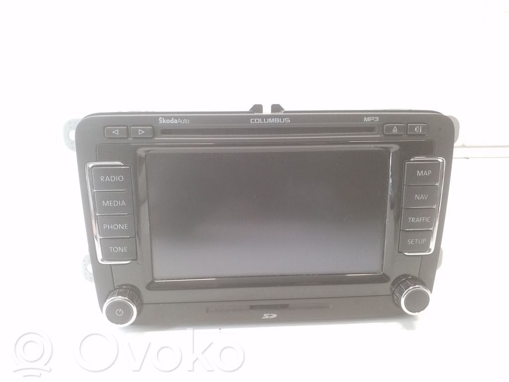 Skoda Superb B6 (3T) Panel / Radioodtwarzacz CD/DVD/GPS 