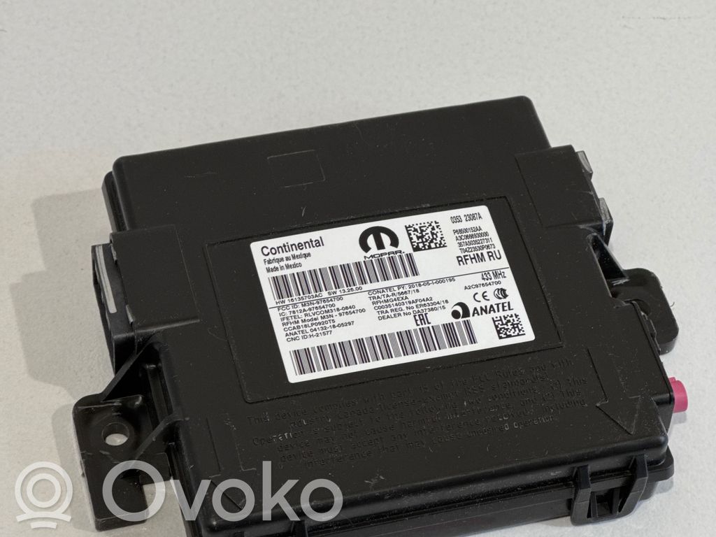 Chrysler Pacifica Keyless (KESSY) go control unit/module 