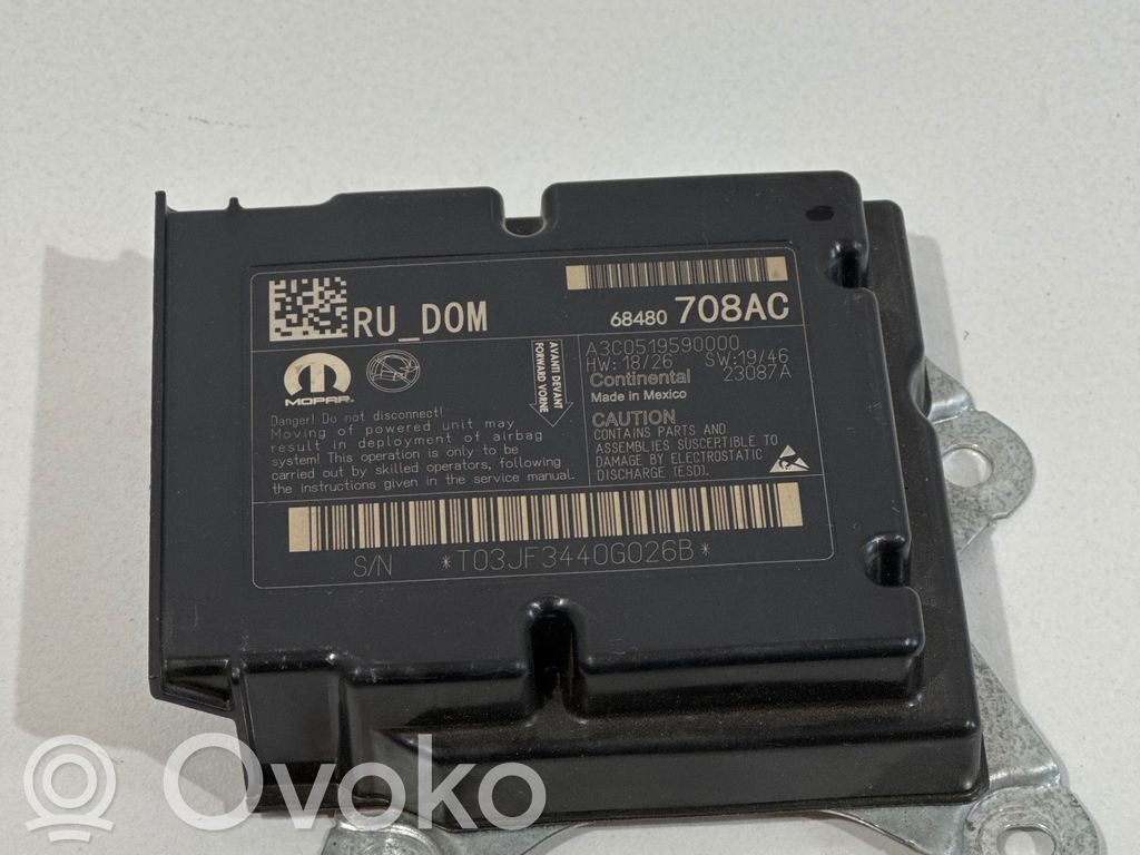 Unidad de control/módulo del Airbag   68480708AC,T03AF3440G026B,A3C0519590000