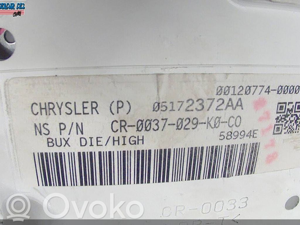 Speedometer (instrument cluster)   05172372AA,25705028