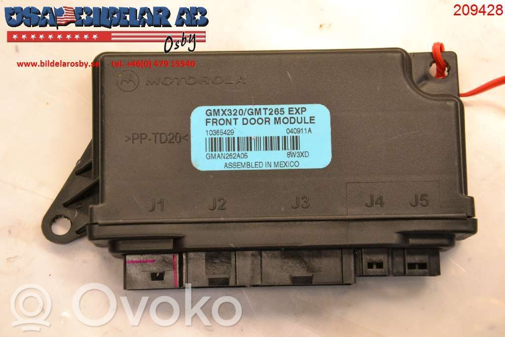 Unité de commande module de porte   10365429,59107123