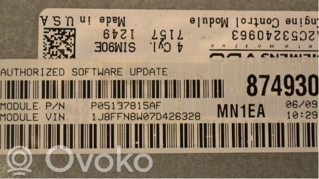 Jeep Patriot Injection control unit/module 