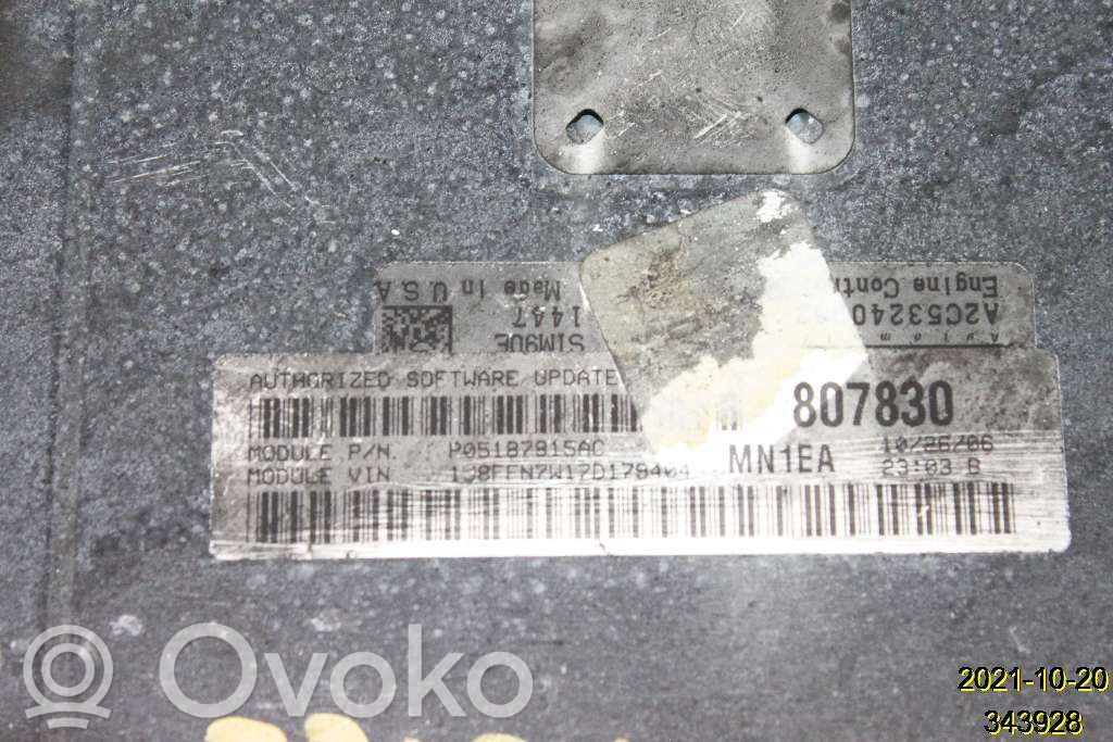 Įpurškimo valdymo blokas   59001761,05187915AC