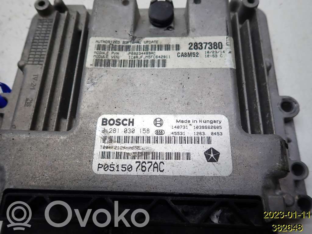 Unité de commande / module d'injection   68234489AC,59008272