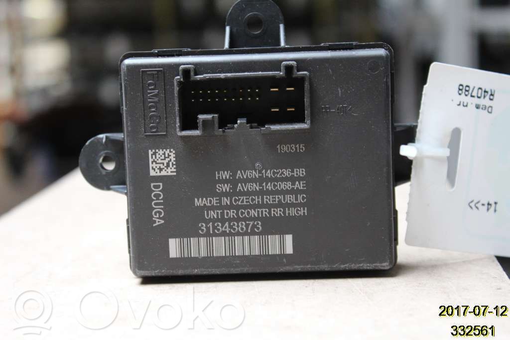 Unidad de control/módulo de la puerta   31343873