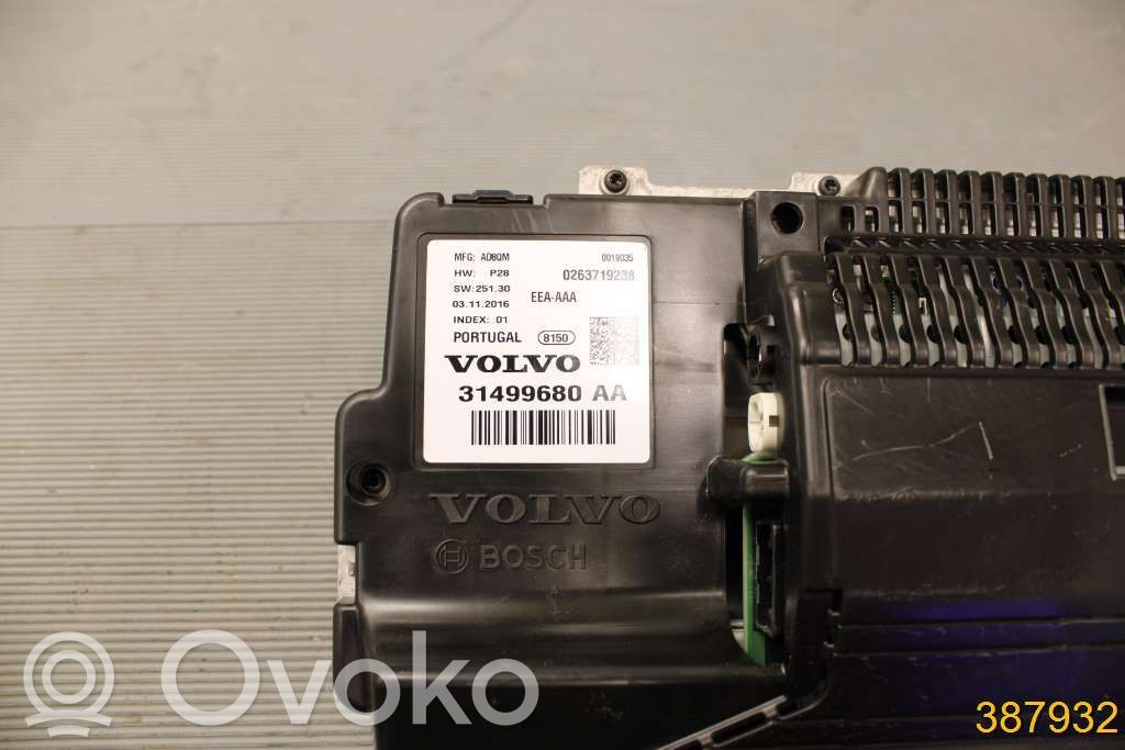 Volvo S90, V90 Speedometer (instrument cluster) 