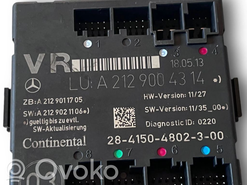 Mercedes-Benz E W212 Sterownik / Moduł komfortu 