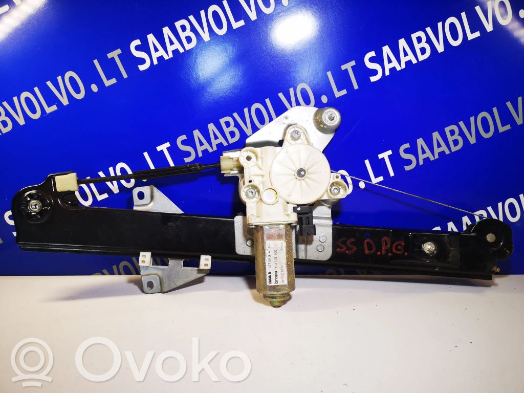 Saab 9-3 Ver1 Silniczek podnoszenia szyby drzwi tylnych 