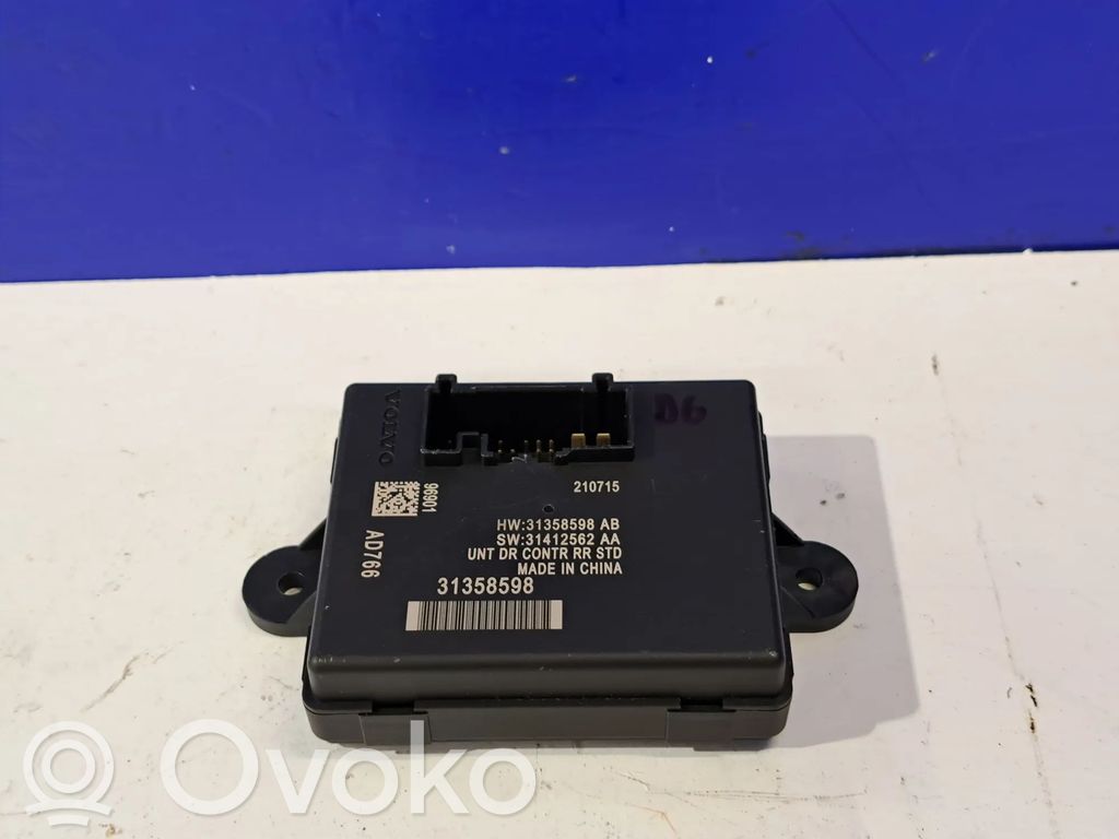Volvo S60 Unité de commande module de porte 