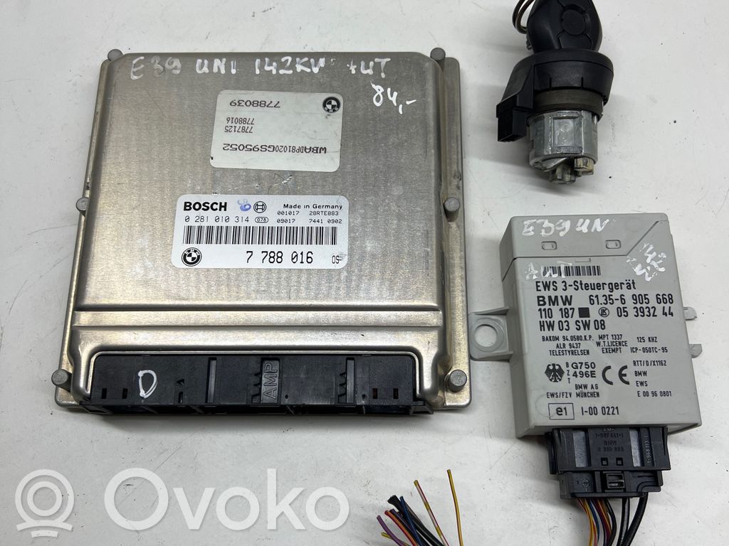 BMW 5 E39 Engine ECU kit and lock set 
