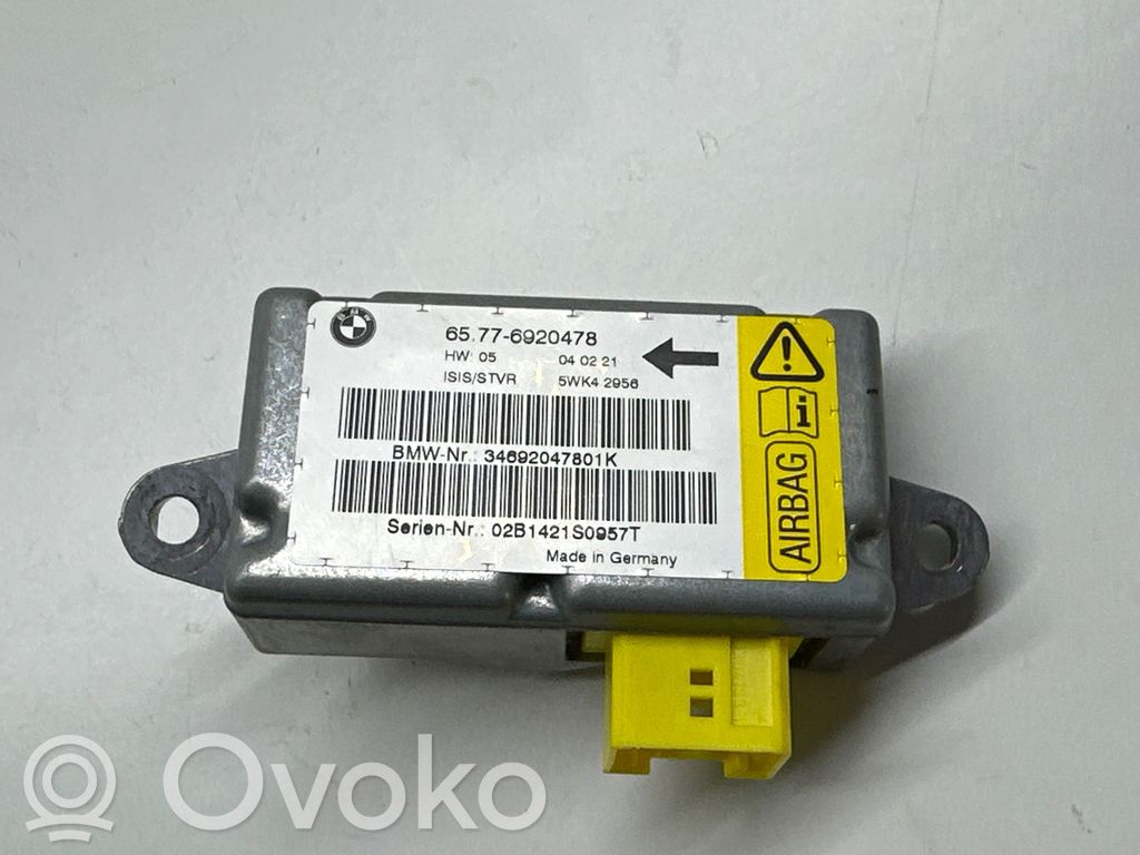 Module de contrôle airbag   6920478,65776920478