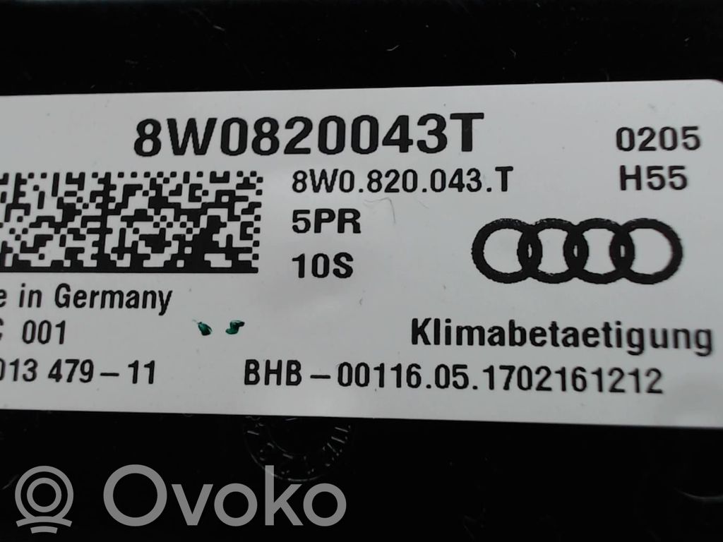 Audi A5 Climate control unit 