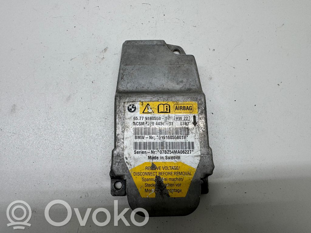 Unidad de control/módulo del Airbag   9160558,31916055801V,2204431