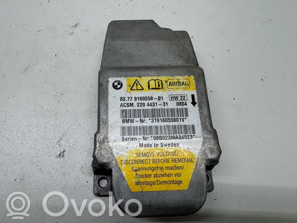 Turvatyynyn ohjainlaite/moduuli   9160558,220443131,31916055801V