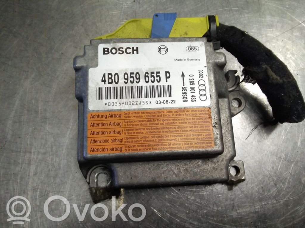 Airbag control unit/module   4B0959655P,0285001485