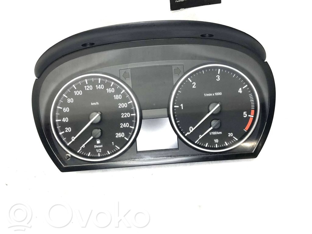 BMW 3 E90 E91 Spidometrs (instrumentu panelī) 