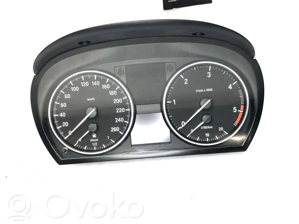 BMW 3 E90 E91 Spidometrs (instrumentu panelī) 