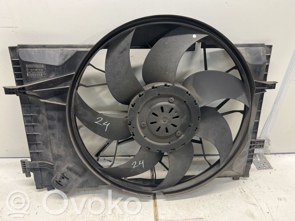 Mercedes-Benz C W203 Elektryczny wentylator chłodnicy 