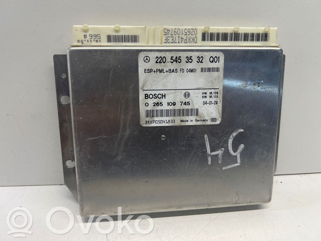 Mercedes-Benz S W220 ESP (stability system) control unit 