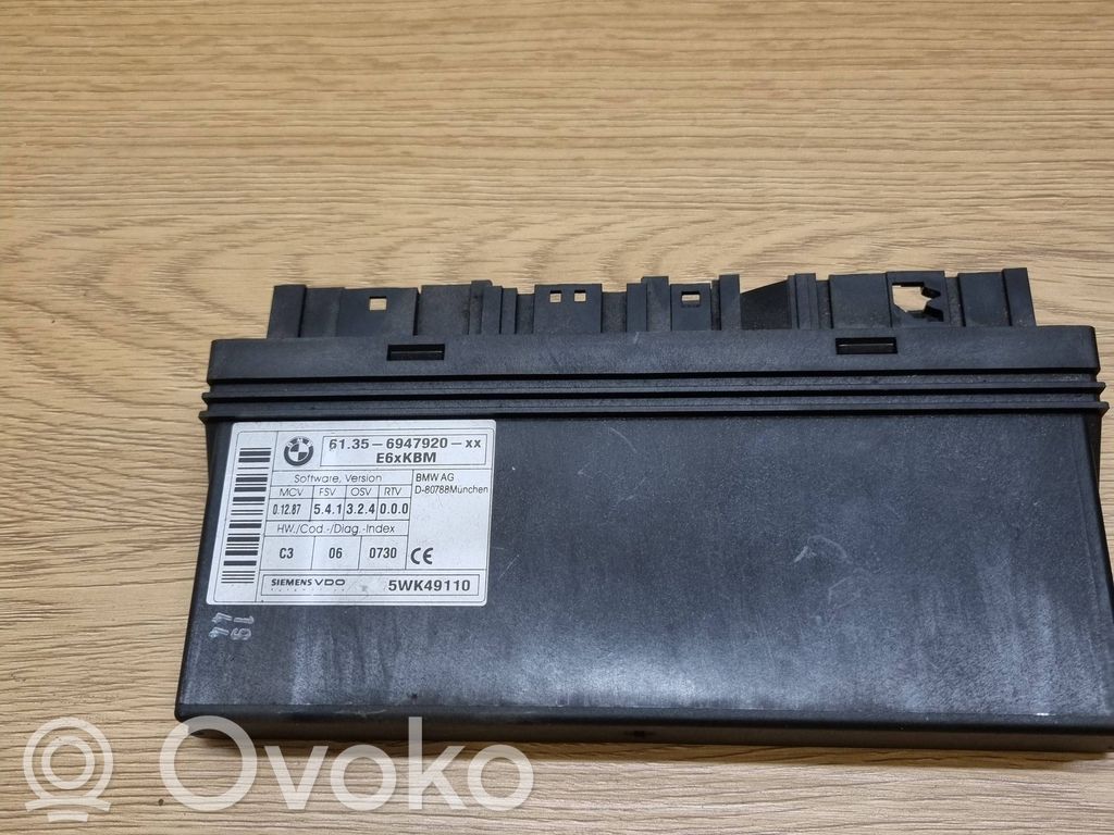 BMW 5 E60 E61 Komforta modulis 
