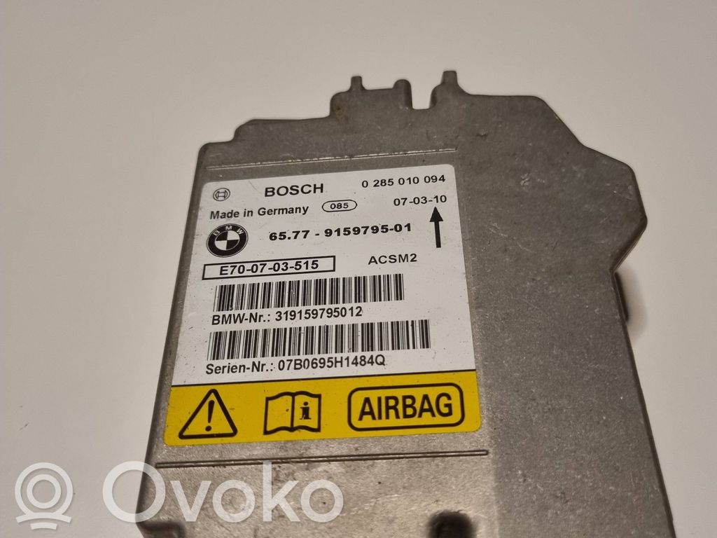 Airbag control unit/module   9159795,319159795012,0285010094,07B0695H1484Q