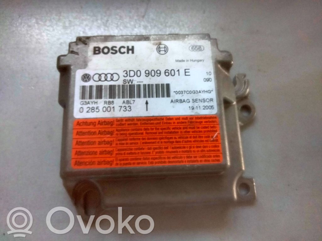 Airbag control unit/module   3D0909601E,0285001733