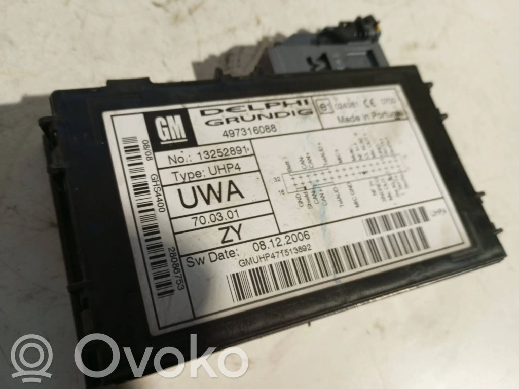 Bluetooth control unit module   13252891,497316088