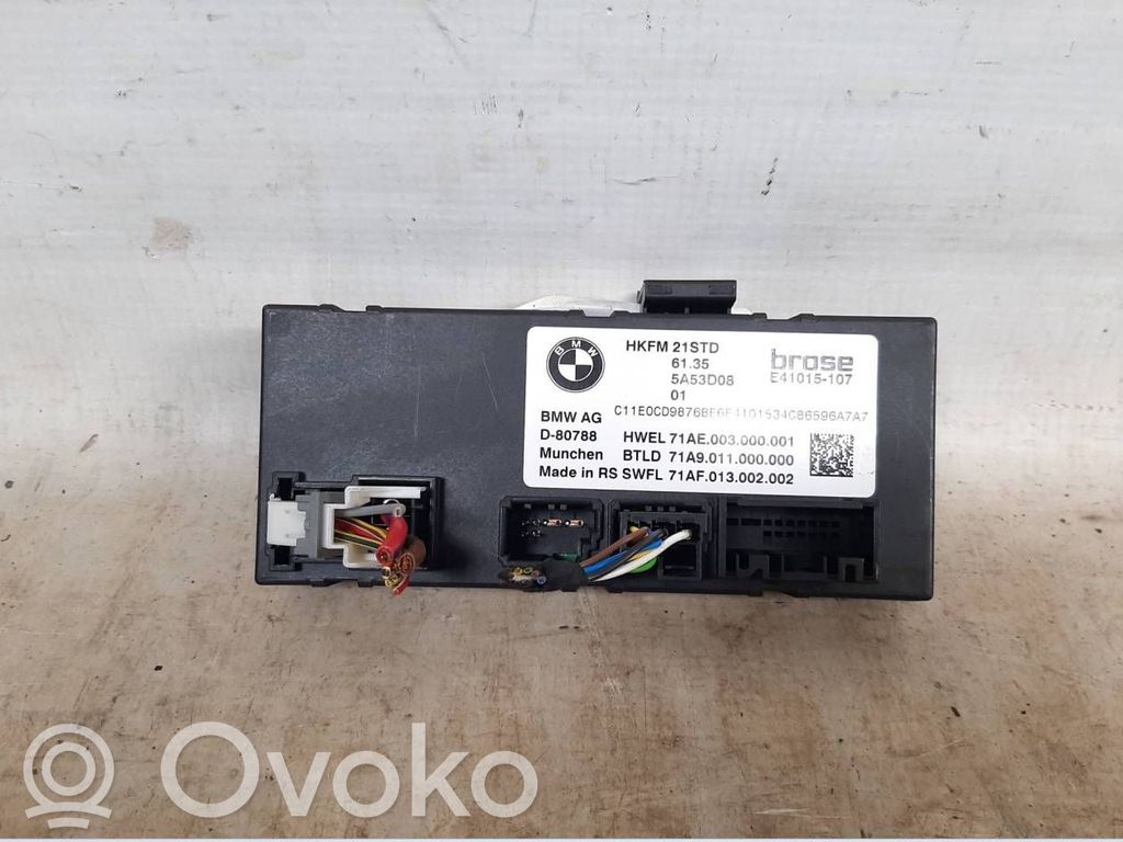 Tailgate/trunk control unit/module   5A53D08,5B529E5,5A92319,61355A53D08,61355B529E5
