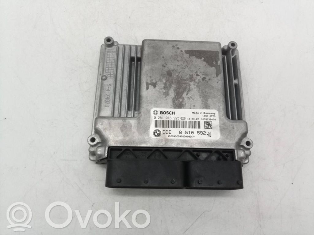 BMW 1 E81 E87 Unité de commande, module ECU de moteur 