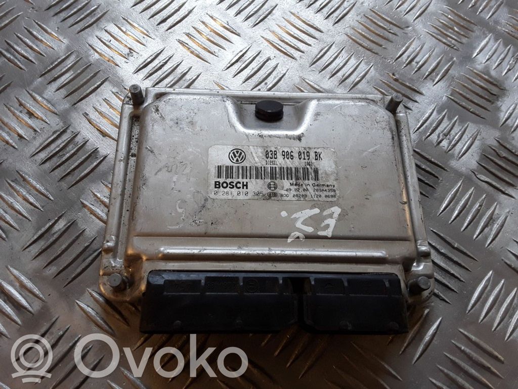 Engine control unit/module   038906019BK,0281010305
