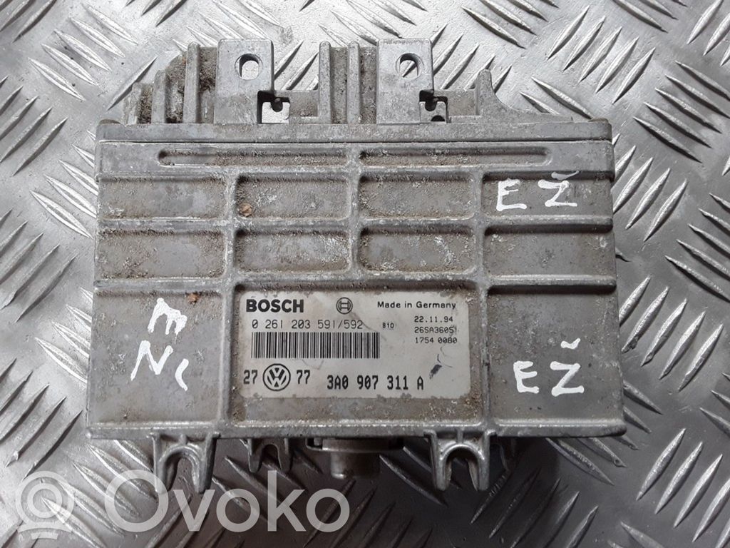 Engine control unit/module   0261203591592,3A0907311A,26SA3605