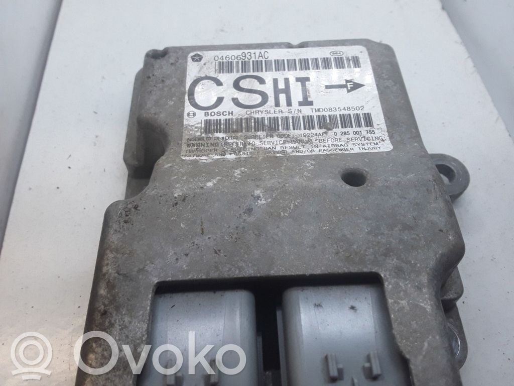 Chrysler Pacifica Airbag control unit/module 