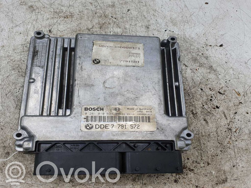 Moottorin ohjainlaite/moduuli   0281010899,DDE7791572,7791581