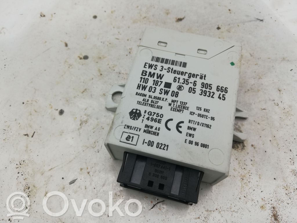 Unité de commande dispositif d'immobilisation   61356905666,6905666,05393245