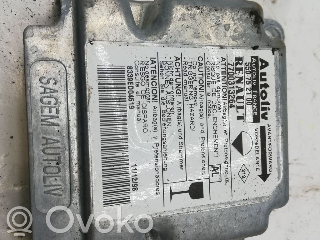 Opel Movano A Airbag control unit/module 