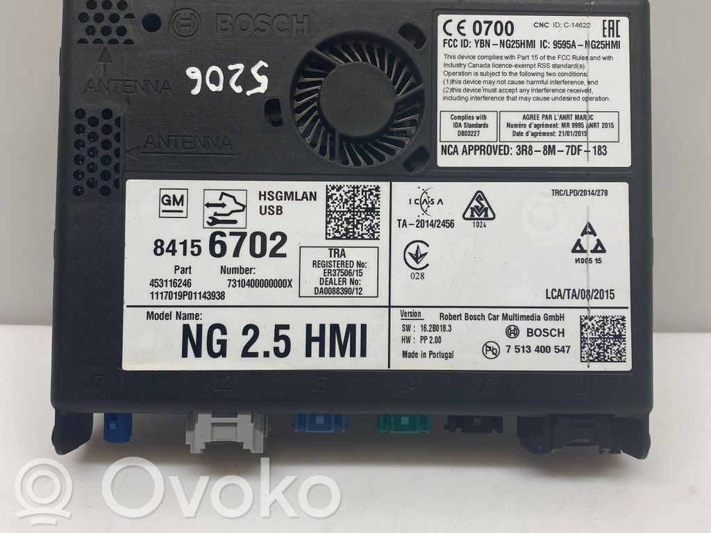 GPS navigation control unit/module   84156702,7513400547,TA20142456