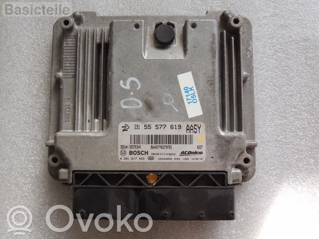 Sterownik / Moduł ECU   0281017453,55573560,55566722,55569835,55571077,55571721,55572686,55572702,55573330,55573539,55575349,55577619,EDC17C19