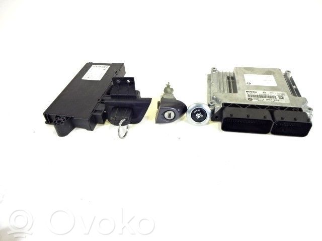 BMW 1 E81 E87 Juego de cerradura y set ECU del motor 