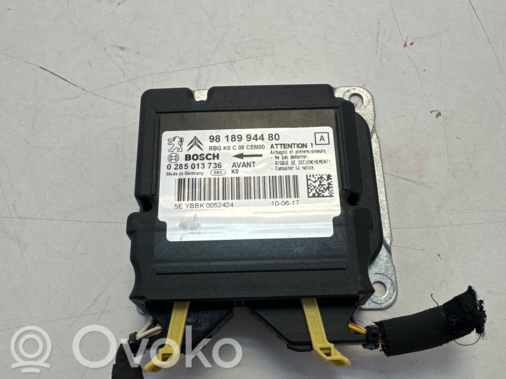 Citroen C4 SpaceTourer Airbag control unit/module 