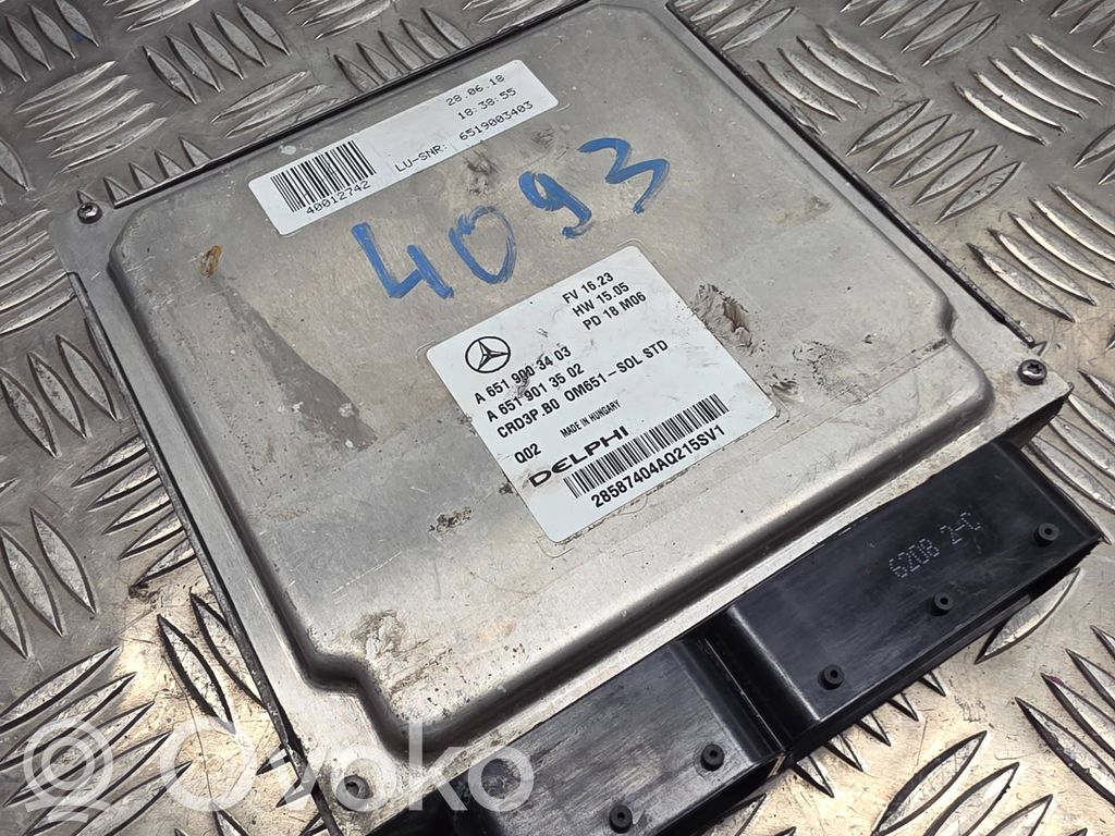 Mercedes-Benz Sprinter W906 Engine control unit/module 
