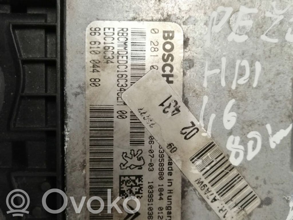 Engine control unit/module   0281012465,9661004480