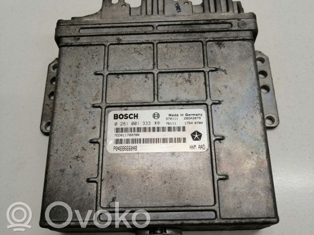 Engine control unit/module   0281001333,P04686660AB