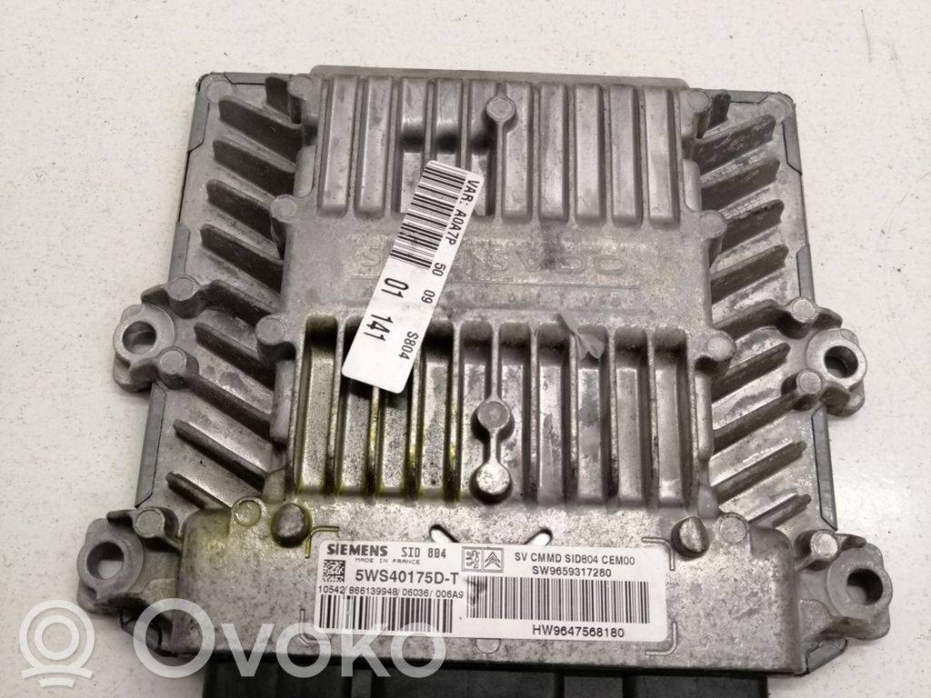 Peugeot 1007 Engine control unit/module 